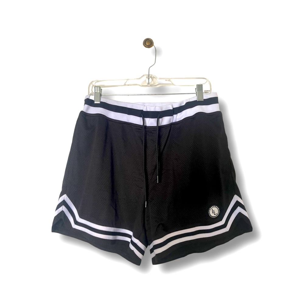 Black & White Lumber Legs Gym Shorts